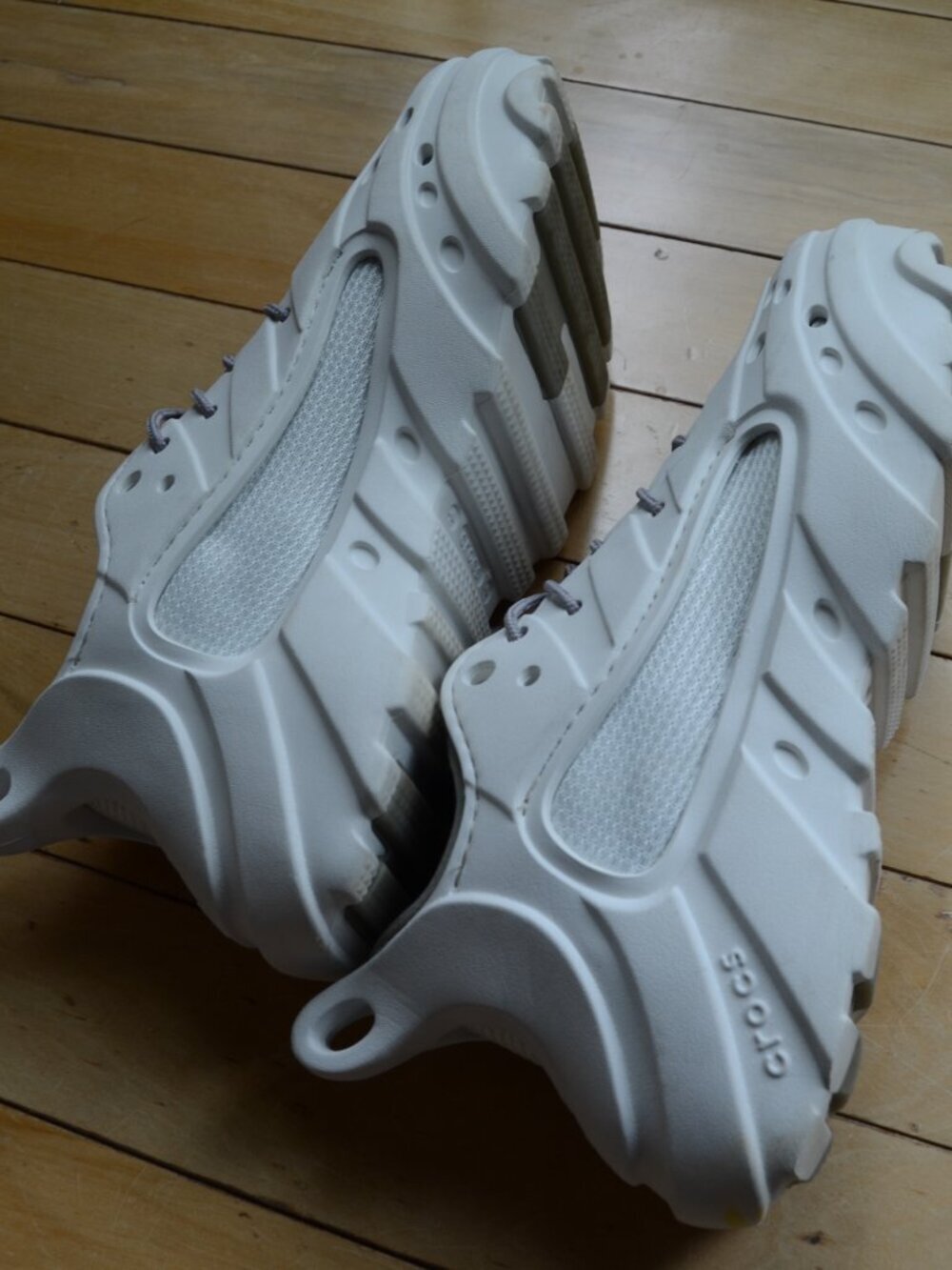 Crocs Men's Nova Trek in Almost White Multi M9 W11 - Picture 7 of 13